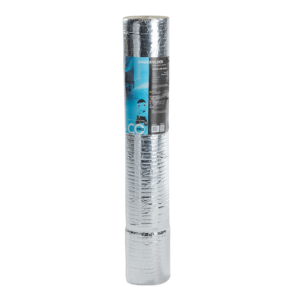 Co-pro Silver-Line Silent+ ondervloer HD naturel rubber geschikt voor laminaat, parket, click pvc en vloerverwarming - Afbeelding 3