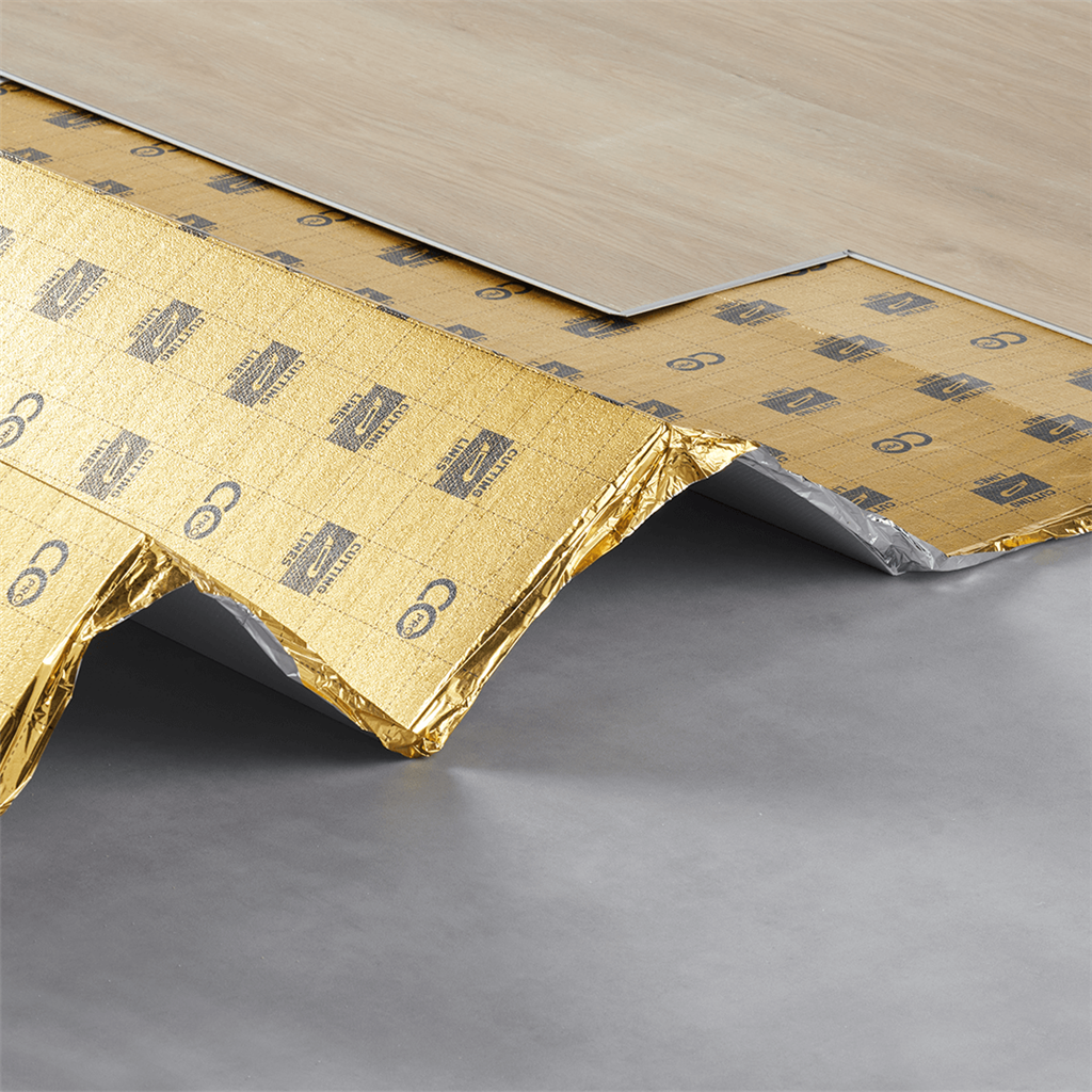 Onderlaag harde ondervloer 10 dB geluidsisolatie antislip geschikt voor PVC click vloeren 10 stuks - Afbeelding 3