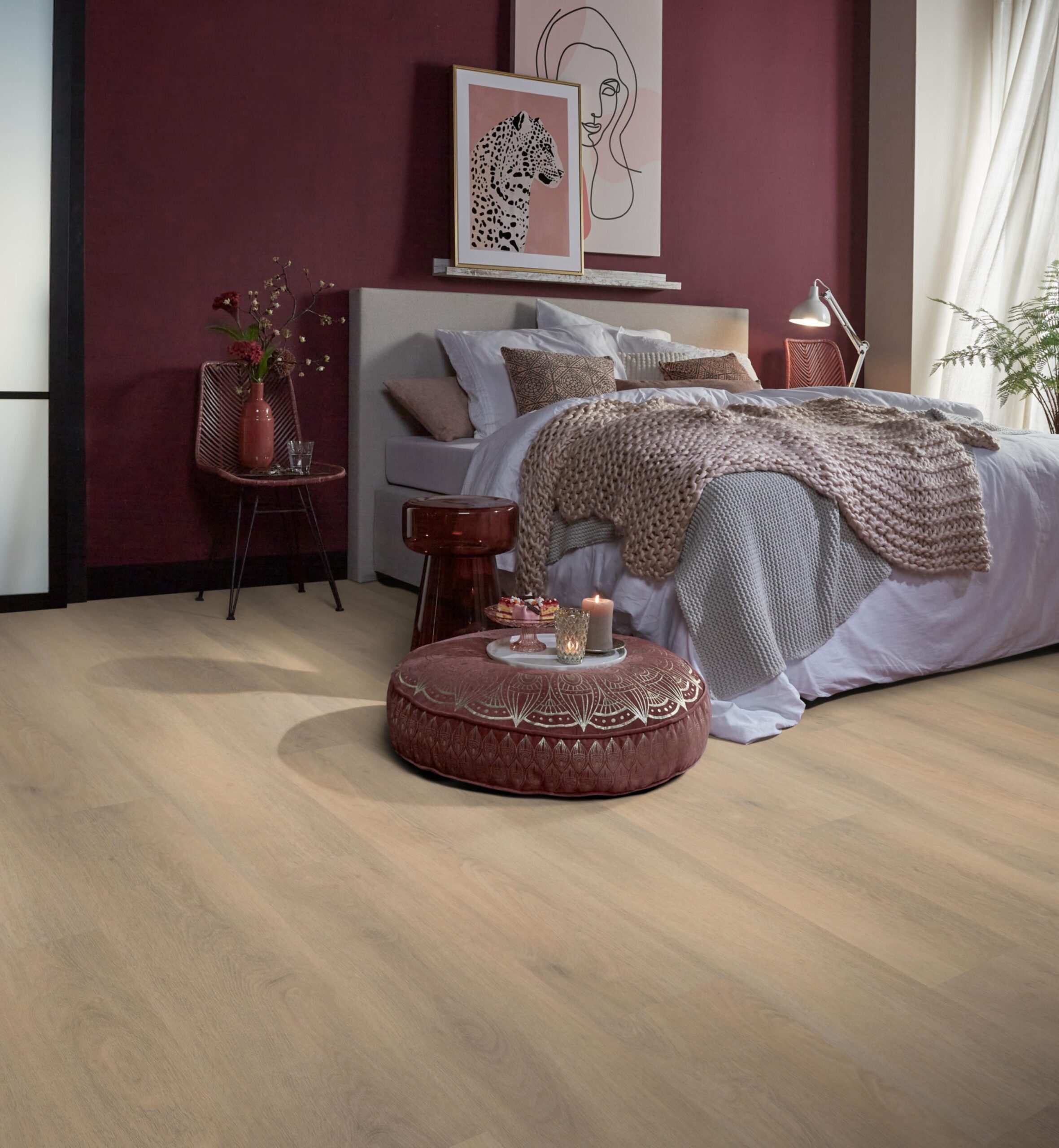 Laminaat - Ambiant Lavanta blond eiken - Bruin