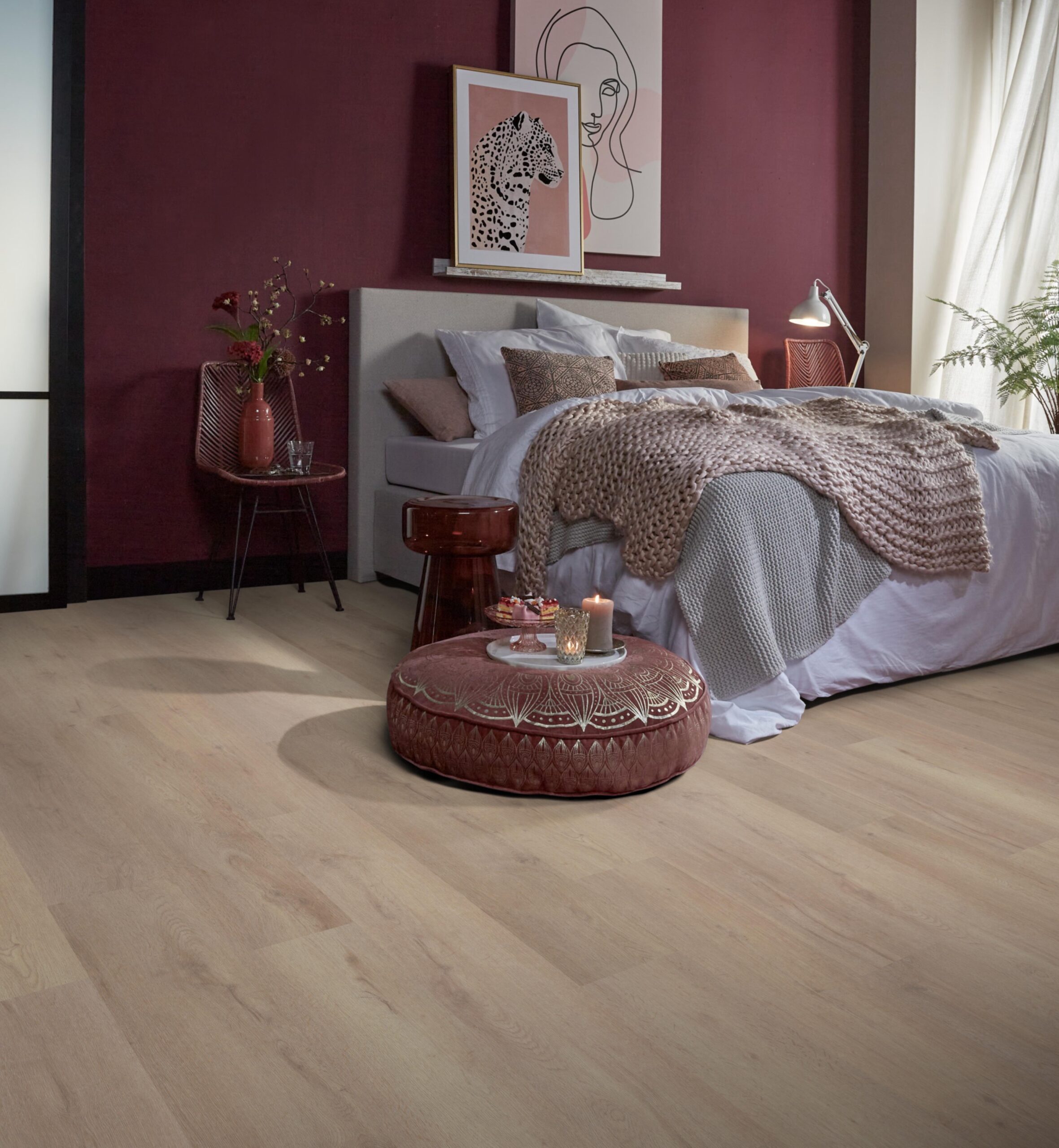Laminaat - Ambiant Livera lichtbeige eiken - Bruin