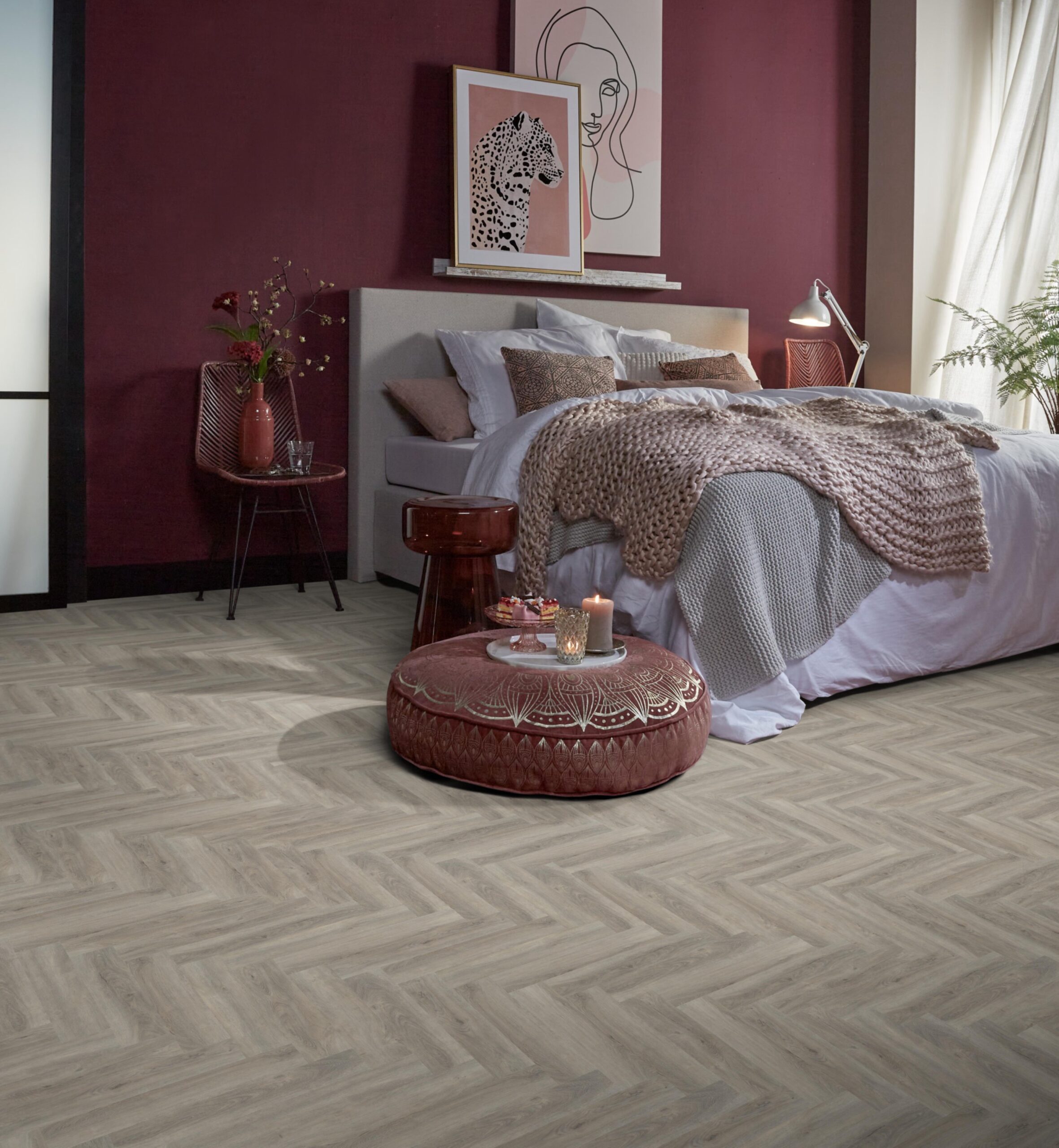 Click PVC - Ambiant Spigato visgraat click SRC light grey - Grijs
