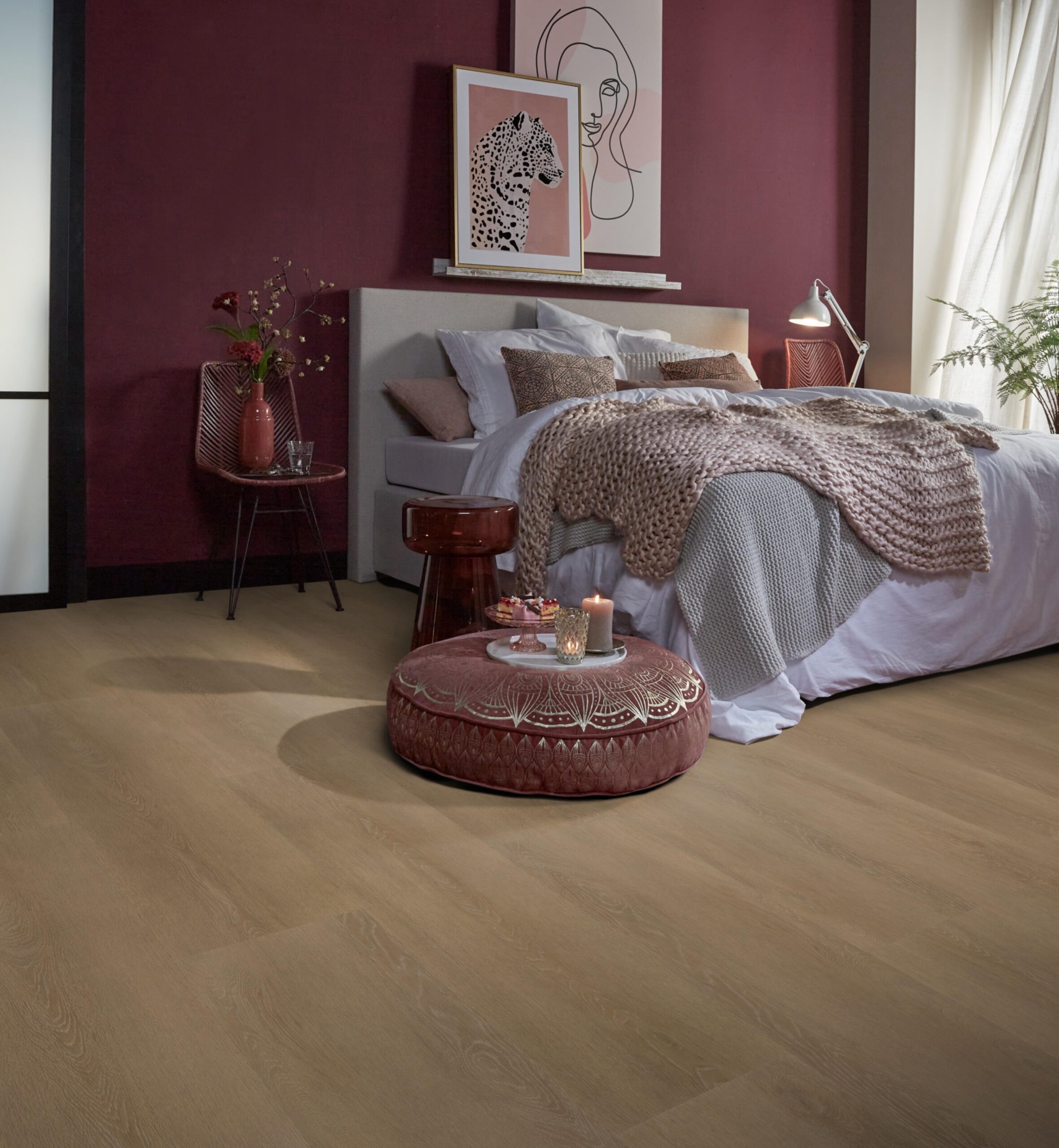 Click PVC - vtwonen Wide board click SRC sun kissed - Bruin