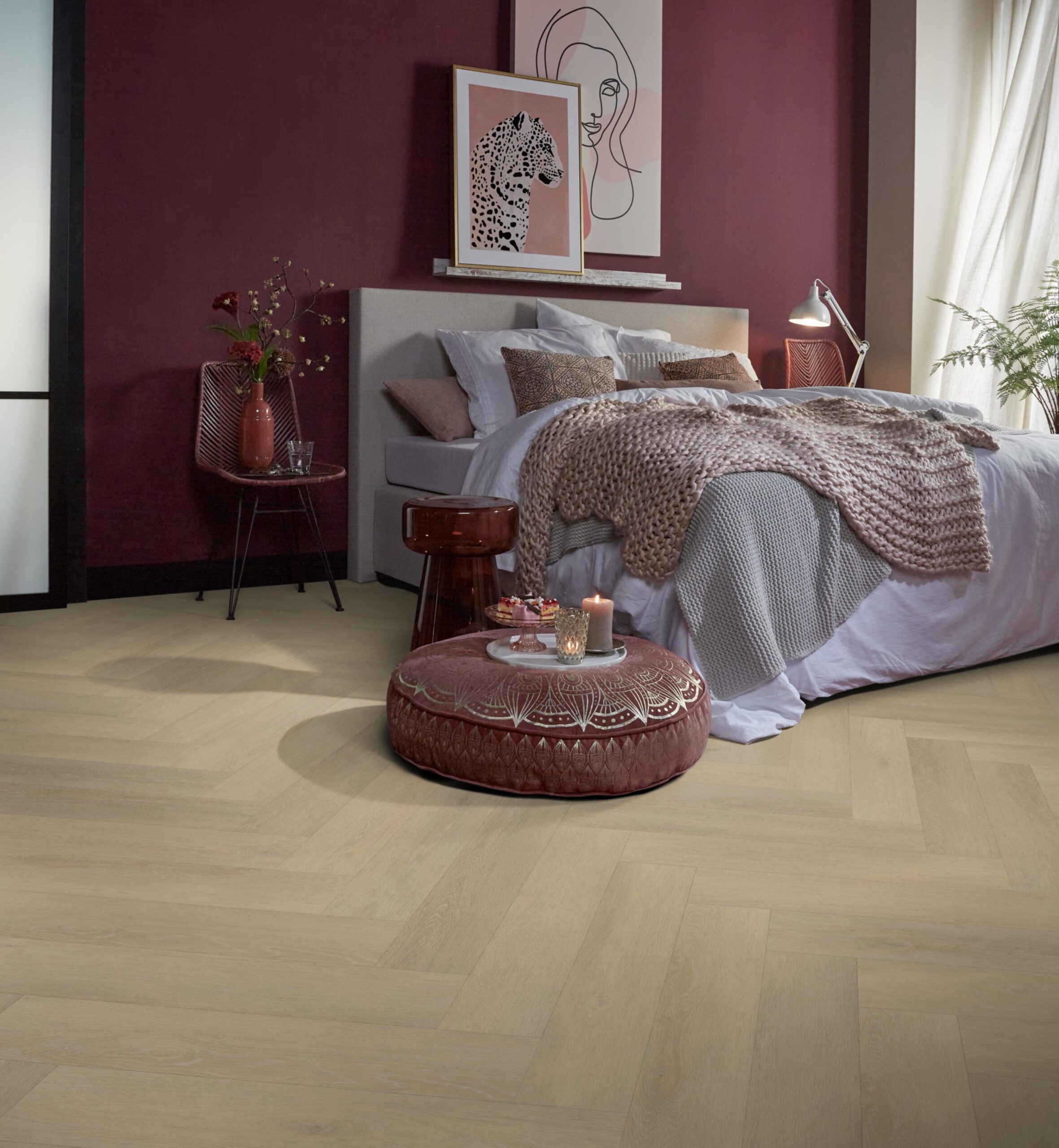 Click PVC - vtwonen visgraat click SRC natural - Bruin
