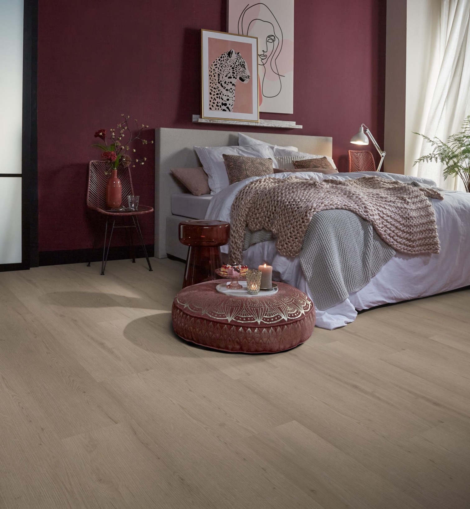 Click PVC - Ambiant Venera click smoky - Bruin