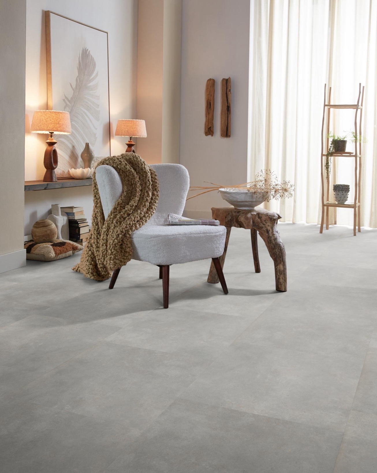 Click PVC - Ambiant Ceramo XL click SRC light grey - Grijs