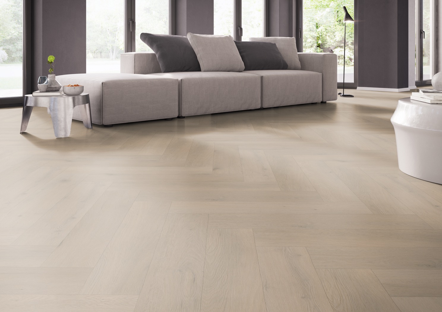 Click PVC - Belakos Attico visgraat XL 83 | Rigid Click - Bruin