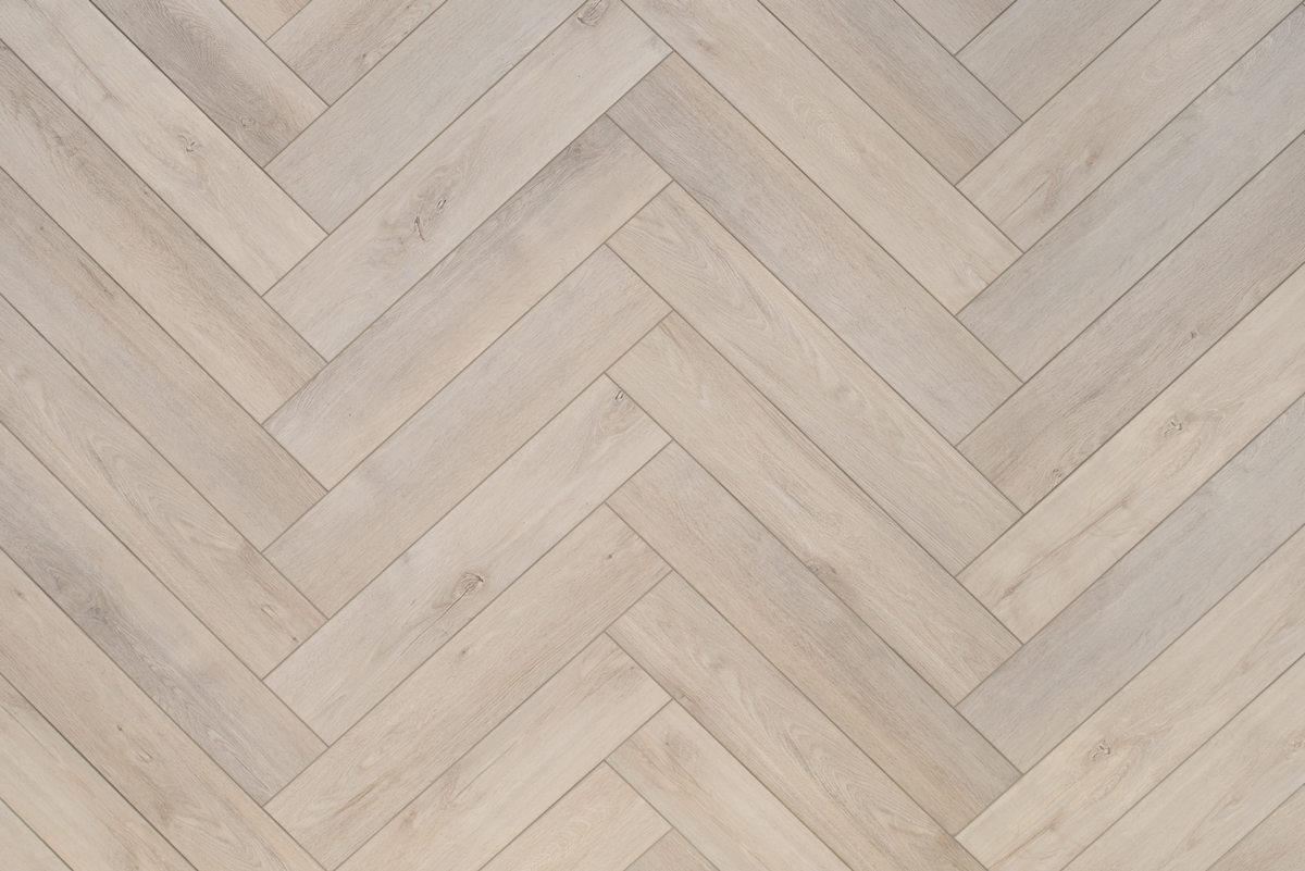 Click PVC - Floer Visgraat Click Click PVC - Rijn Gerookt Wit - Bruin
