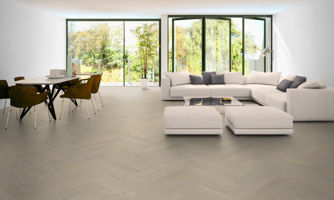 Click PVC - Belakos Terreno visgraat XL 62 | Rigid Click - Bruin