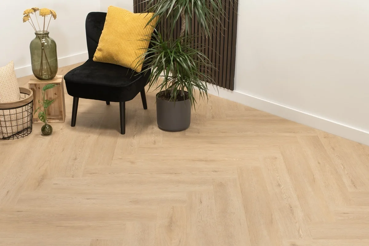 Floer Walvisgraat Click PVC – Gaia Grijsbeige - Afbeelding 22