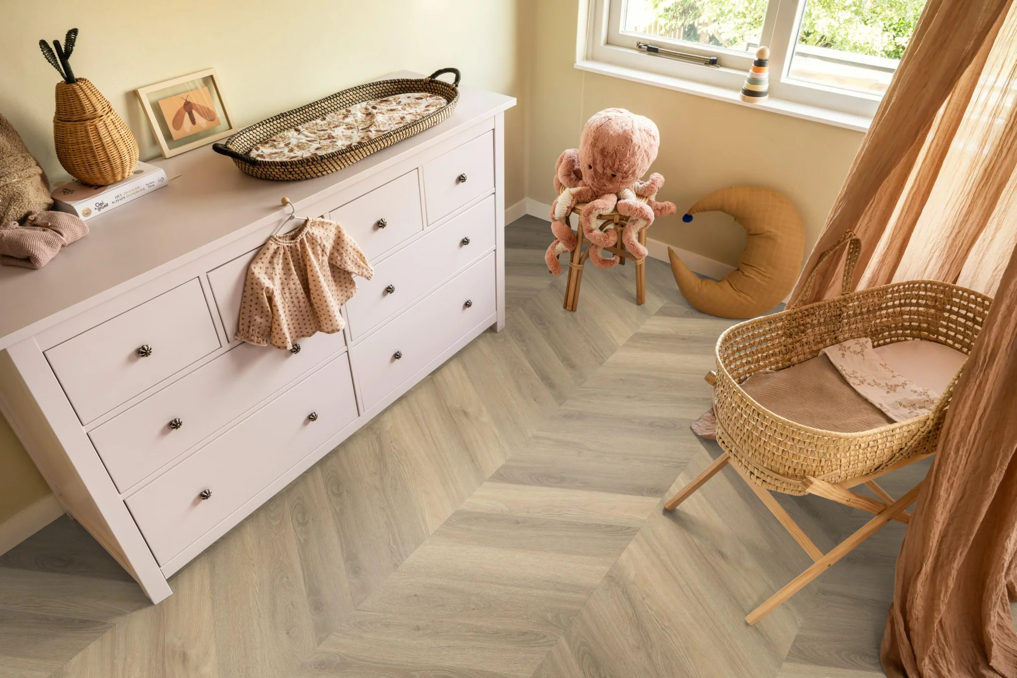 Ambiant Spigato Avanto hongaarse punt dryback beige - Afbeelding 4