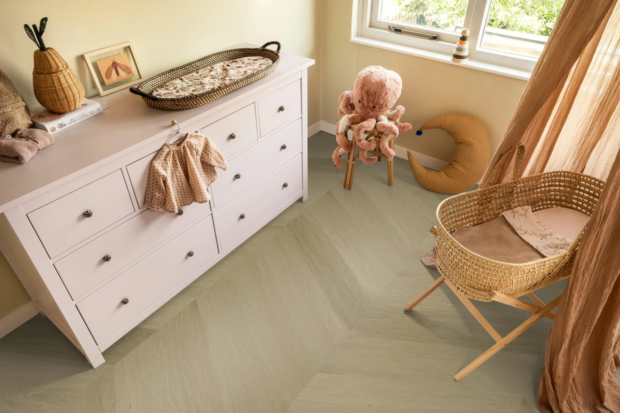 Ambiant Spigato Estino hongaarse punt dryback warm oak - Afbeelding 4