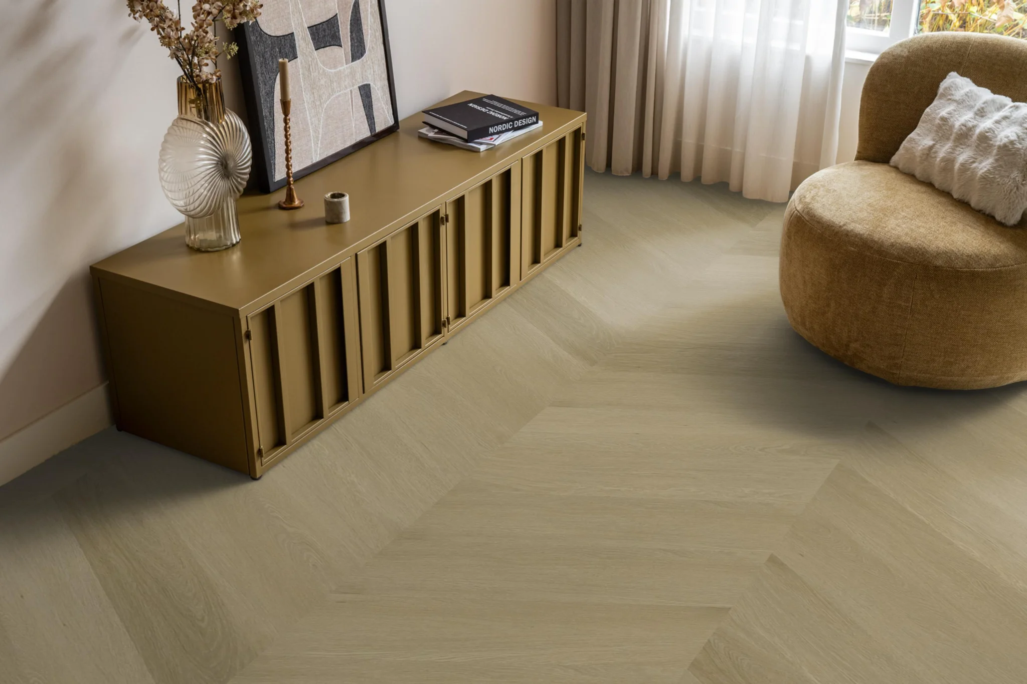 Ambiant Spigato Estino hongaarse punt dryback warm oak - Afbeelding 10