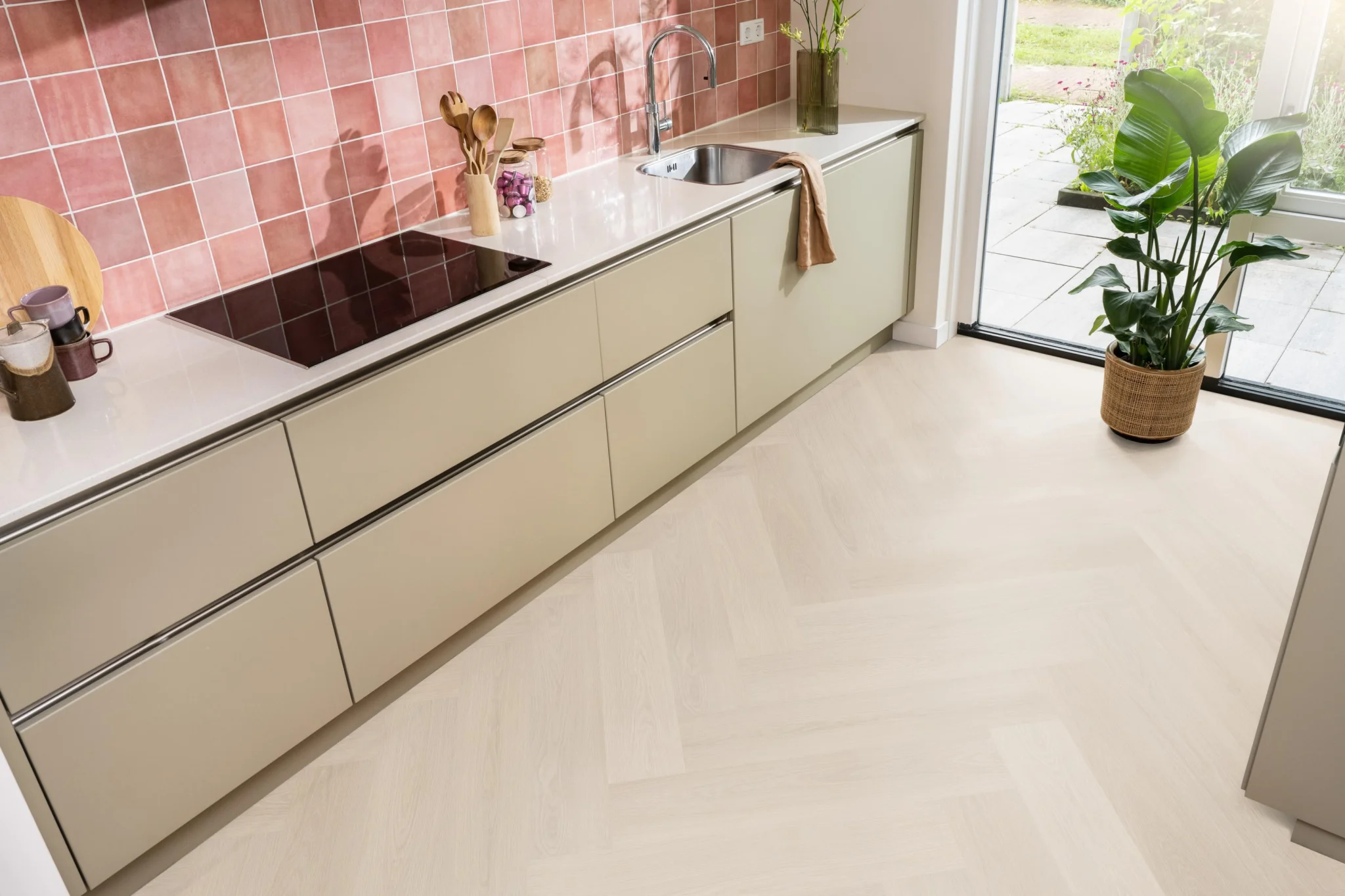 Ambiant Spigato xl Soleno visgraat dryback beige - Afbeelding 5