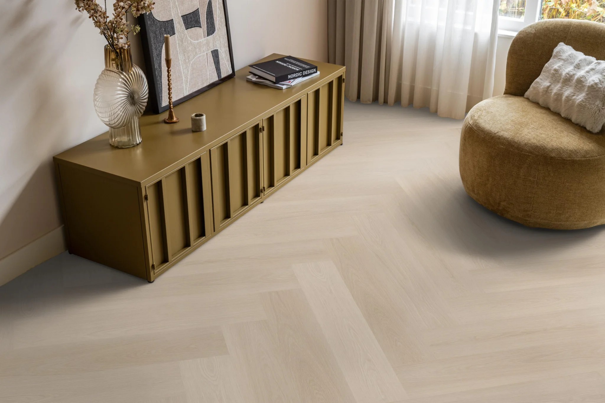 Ambiant Spigato xl Soleno visgraat dryback beige - Afbeelding 10