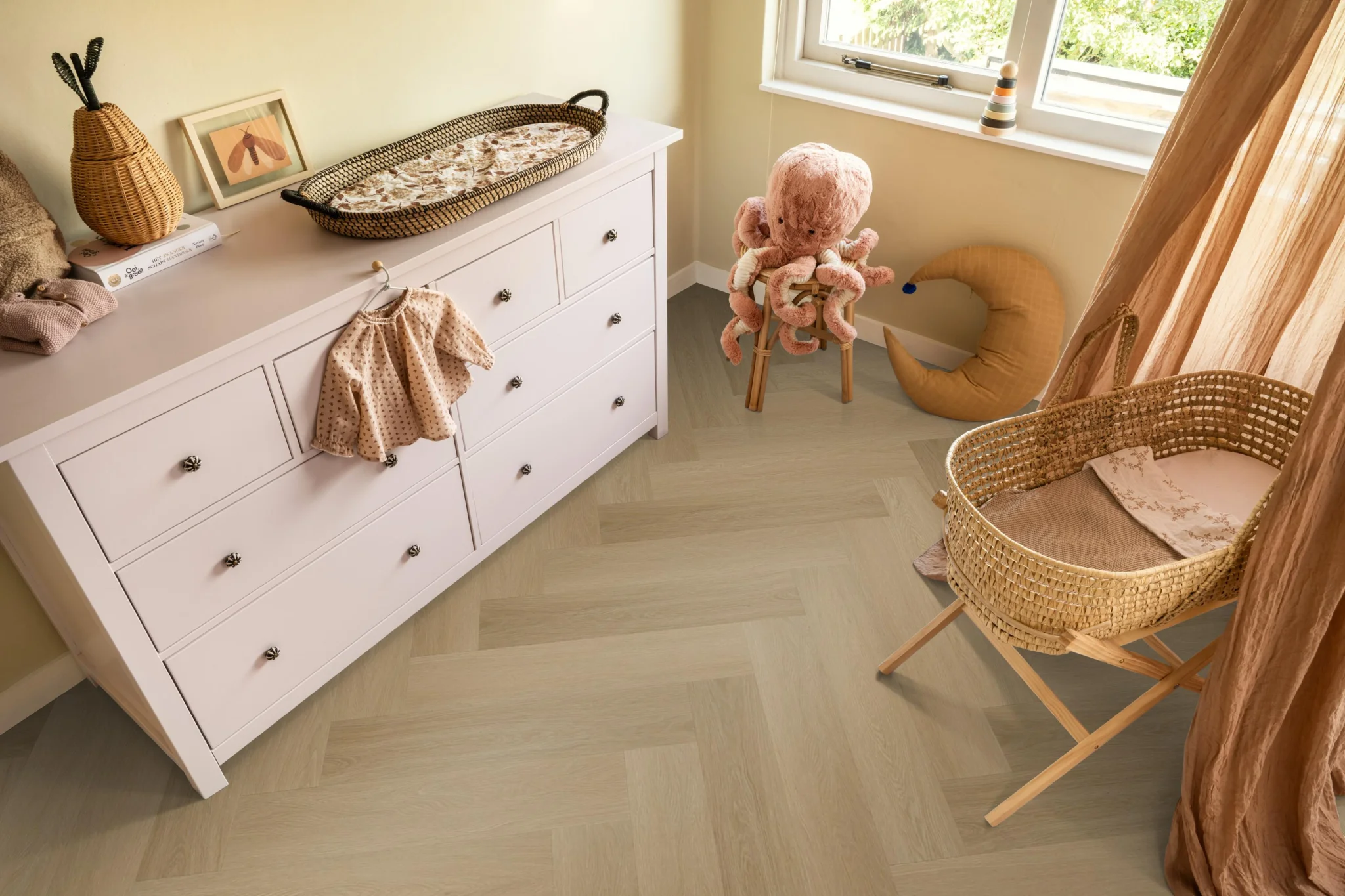 Ambiant Spigato Estino visgraat dryback warm oak - Afbeelding 4
