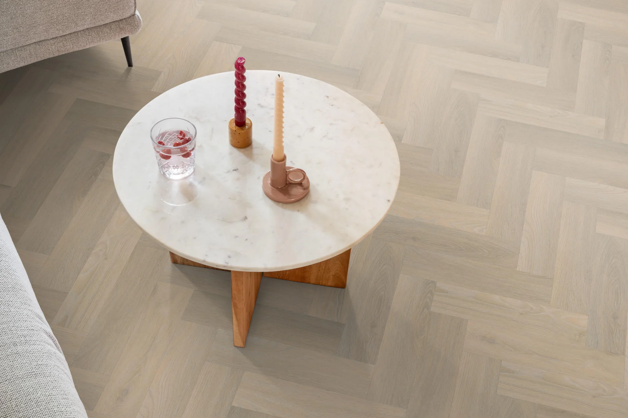 Ambiant Spigato Avanto visgraat smal dryback beige - Afbeelding 3