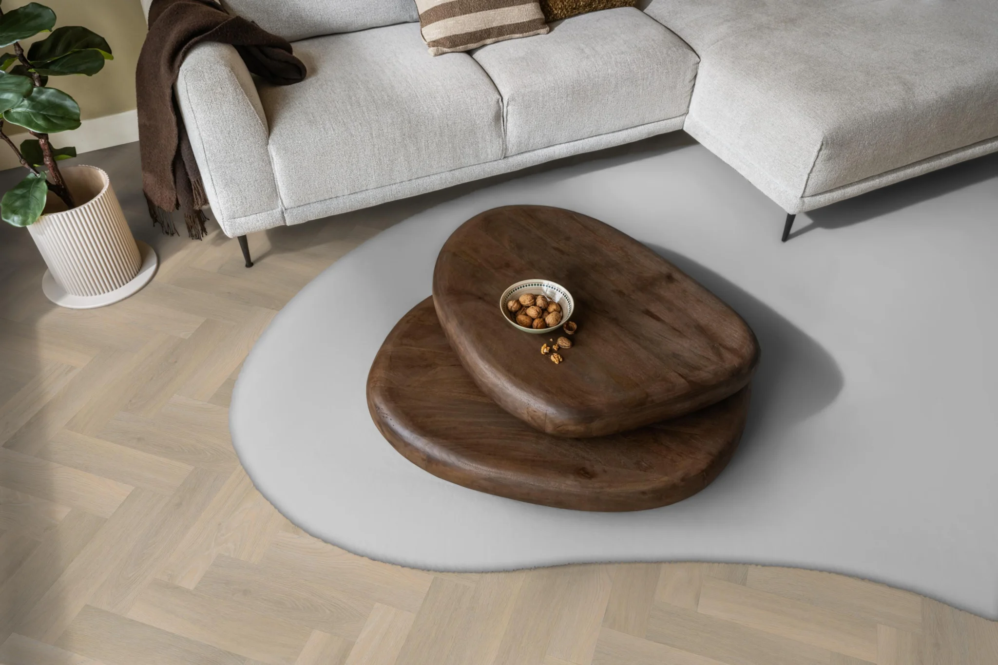 Ambiant Spigato Avanto visgraat smal dryback beige - Afbeelding 9