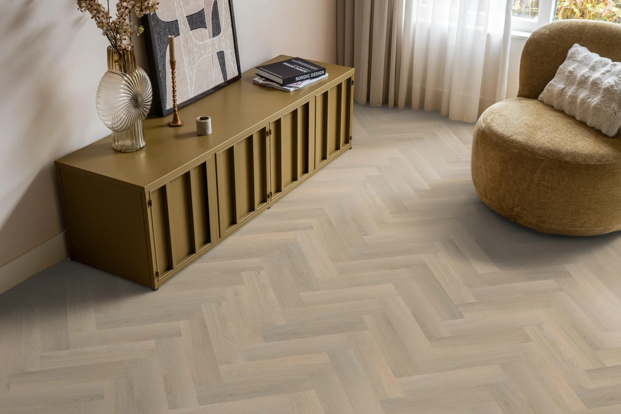 Ambiant Spigato Avanto visgraat smal dryback beige - Afbeelding 10