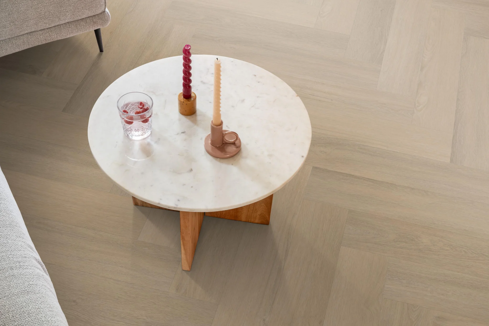 Ambiant Spigato Viranto visgraat dryback warm beige - Afbeelding 3