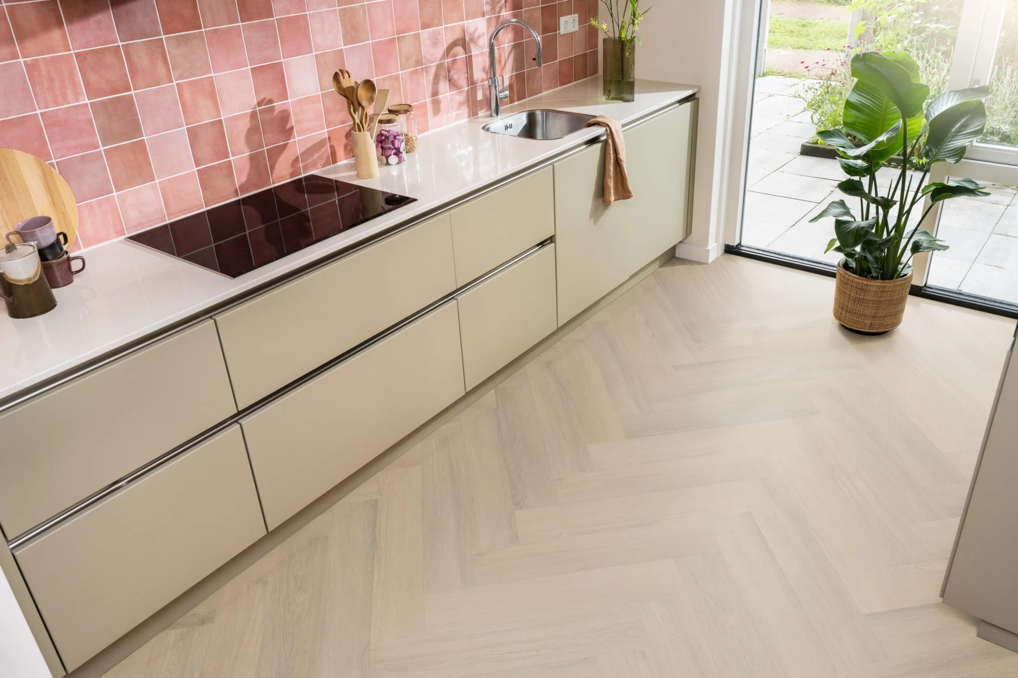 Ambiant Spigato Viranto visgraat dryback warm beige - Afbeelding 5