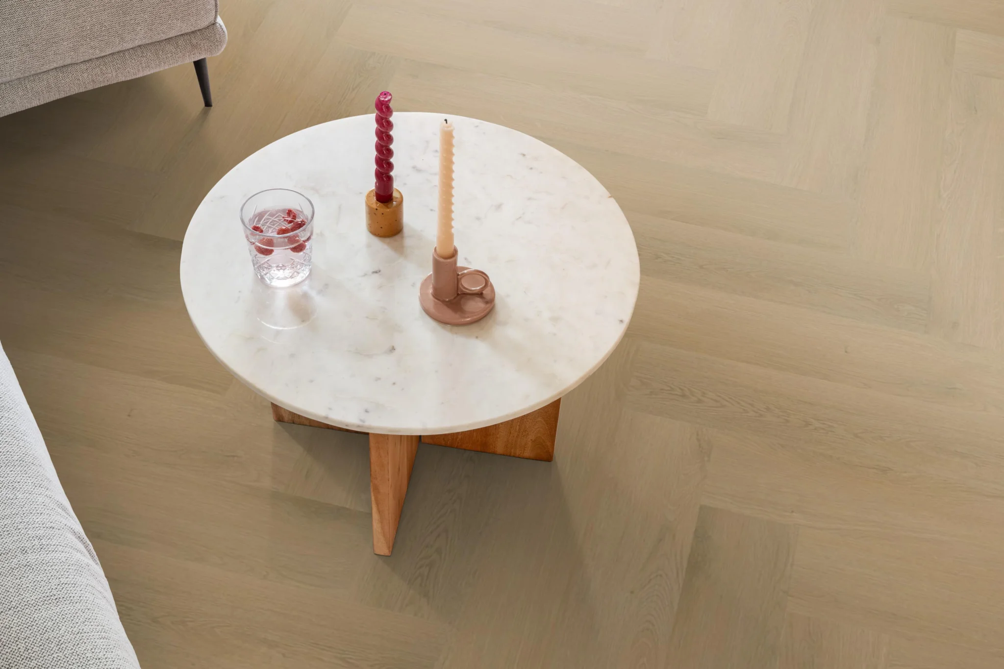 Ambiant Spigato Navaro visgraat dryback light oak - Afbeelding 3